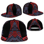 New Zealand Snapback Cap Maori Kiwiana Pattern Tukutuku Motif