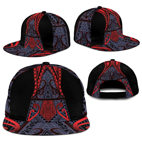 New Zealand Snapback Cap Maori Kiwiana Pattern Tukutuku Motif