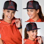 New Zealand Snapback Cap Maori Kiwiana Pattern Tukutuku Motif