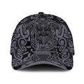 New Zealand Taiaha Maori Classic Cap Minimalist Silver Fern All Black LT09