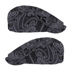 New Zealand Taiaha Maori Jeff Hat Minimalist Silver Fern All Black - Aussie Hoodie