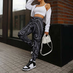 New Zealand Taiaha Maori Jogger Pants Minimalist Silver Fern All Black - Aussie Hoodie