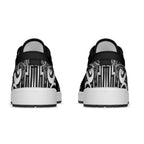 New Zealand Taiaha Maori Low Sneakers Kiwikiwi Minimalist Silver Fern Tukutuku Motif