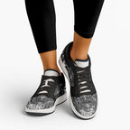 New Zealand Taiaha Maori Low Sneakers Kiwikiwi Minimalist Silver Fern Tukutuku Motif