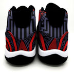 New Zealand Taiaha Maori Sneakers J11 Whero Minimalist Silver Fern Tukutuku Motif