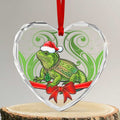 New Zealand Tuatara Christmas Glass Ornament
