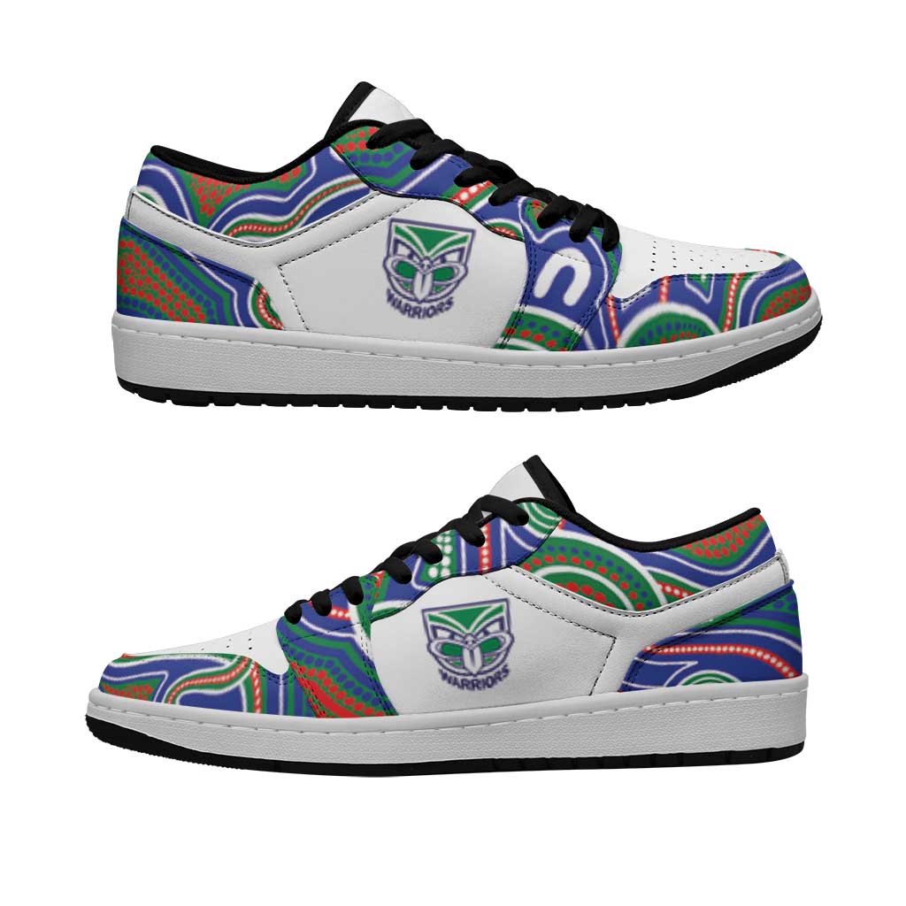 New Zealand Warriors 2026 Rugby Low Sneakers Aboriginal Art