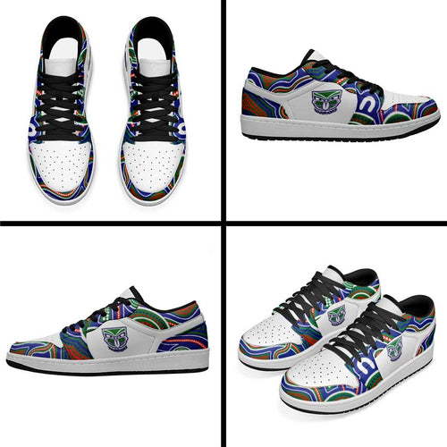 New Zealand Warriors 2026 Rugby Low Sneakers Aboriginal Art