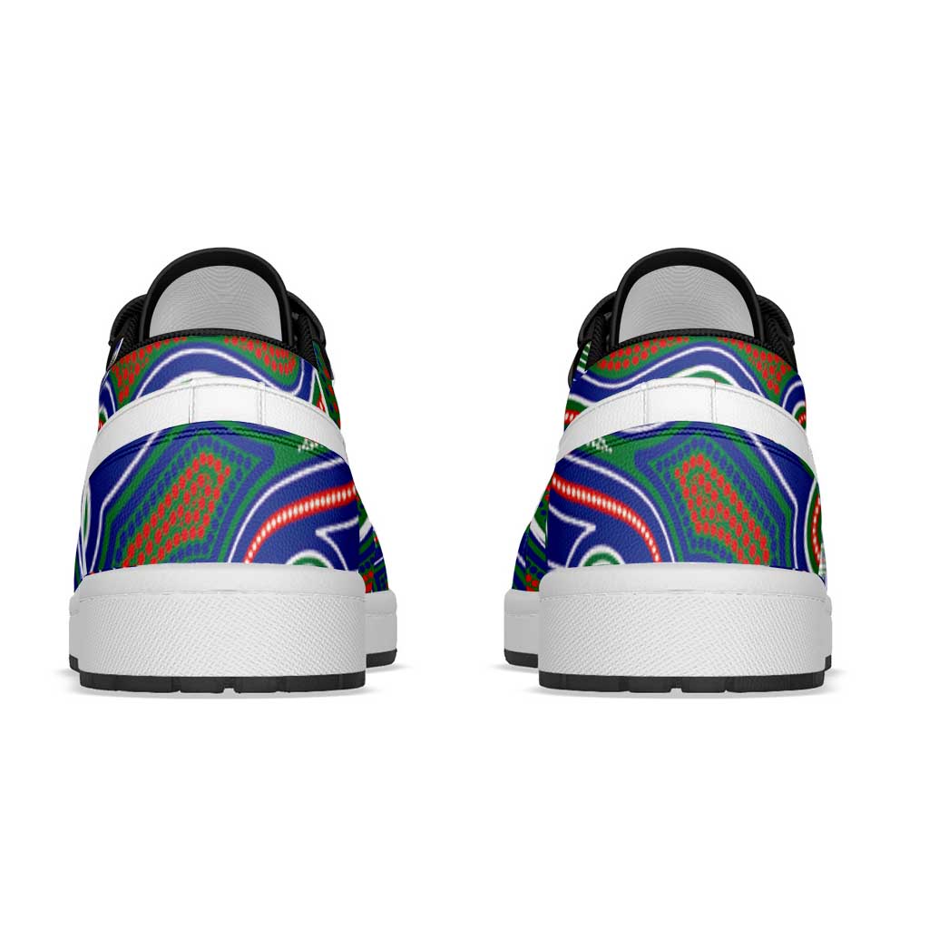 New Zealand Warriors 2026 Rugby Low Sneakers Aboriginal Art