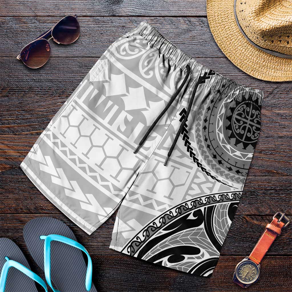 New Zealand White Maori Koru Simple Style Shorts for Men