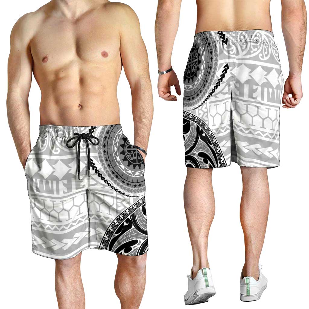 New Zealand White Maori Koru Simple Style Shorts for Men