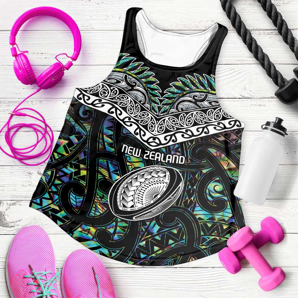 New Zealand Women Racerback Tank Maori Rugby Tattoo Papua Shell - Aussie Hoodie