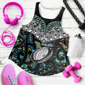 New Zealand Women Racerback Tank Maori Rugby Tattoo Papua Shell - Aussie Hoodie