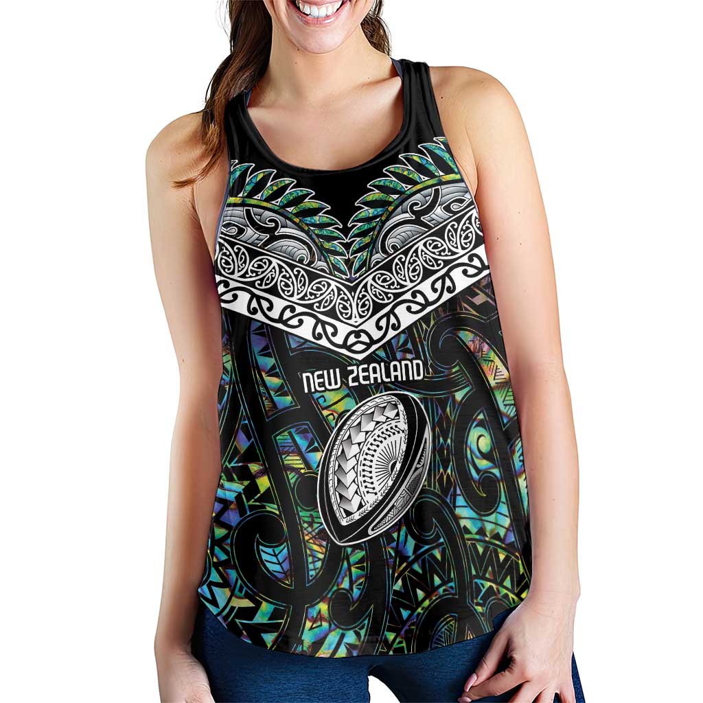 New Zealand Women Racerback Tank Maori Rugby Tattoo Papua Shell - Aussie Hoodie