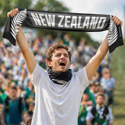 New Zealand World Football 2026 Soccer Scarf National Pride Never Stops