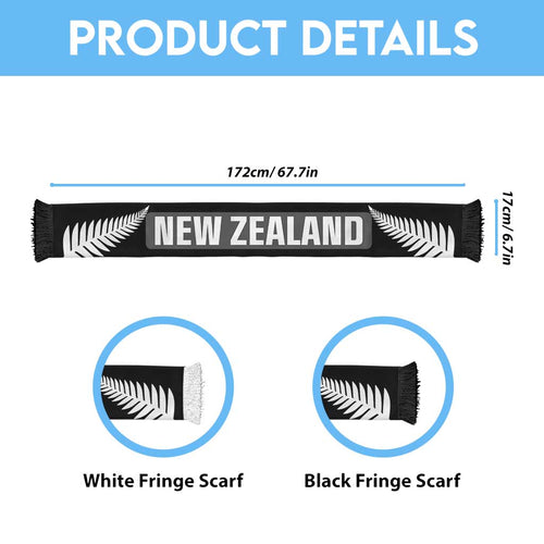 New Zealand World Football 2026 Soccer Scarf National Pride Never Stops