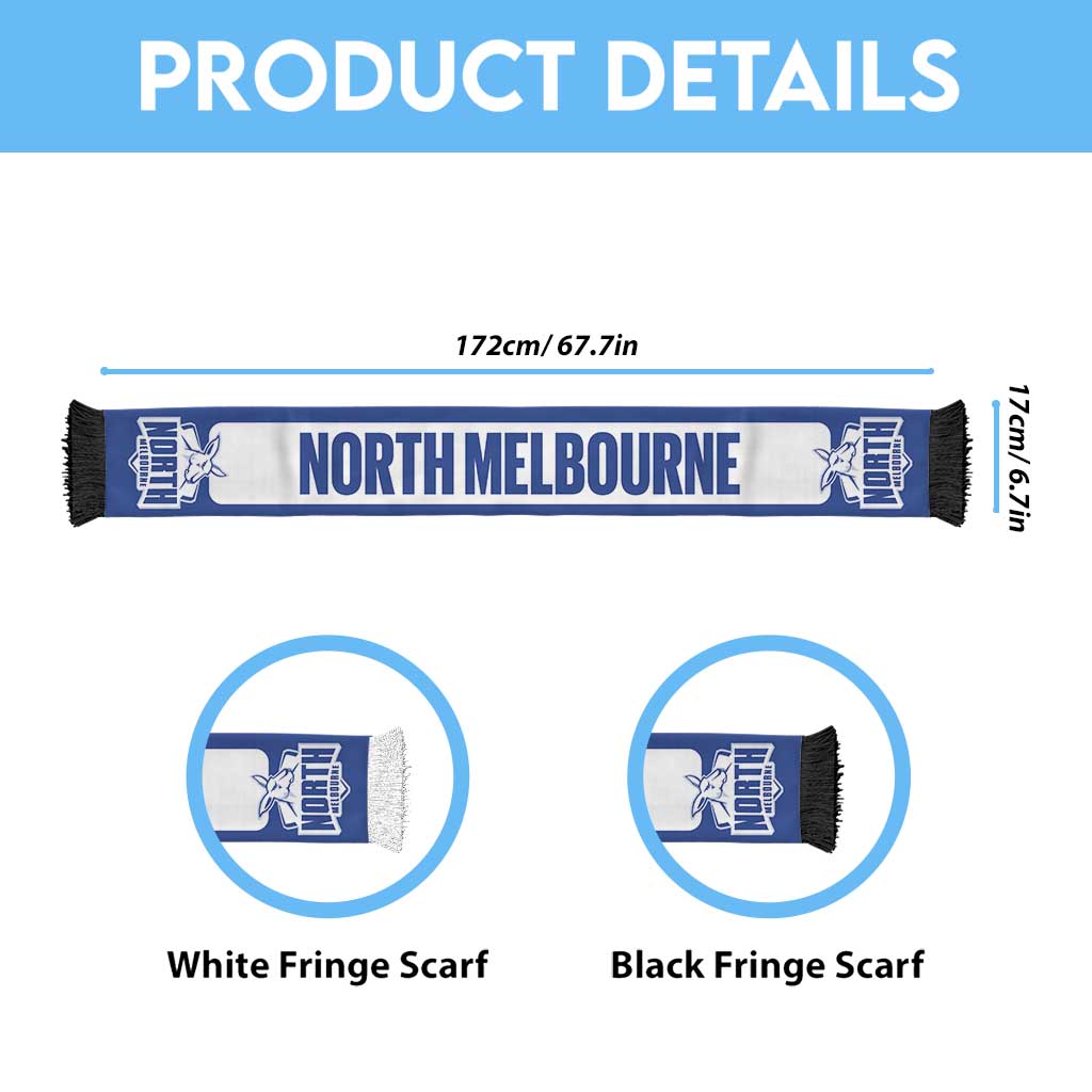 North Melbourne Football Personalised Ruffneck Scarf 2026 Go Champions