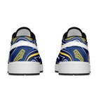 North Queensland Cowboys 2026 Rugby Low Sneakers Blue Aboriginal Art