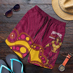 NRL Broncos Rugby Shorts for Men Premiers Trophy Carn The Bronx - Aussie Hoodie