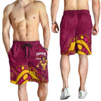 NRL Broncos Rugby Shorts for Men Premiers Trophy Carn The Bronx - Aussie Hoodie