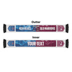 NSW Blues and QLD Maroons Personalised Ruffneck Scarf 2026 Go Champions