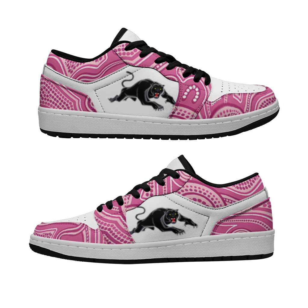 Panthers 2026 Rugby Low Sneakers Pink Aboriginal Art