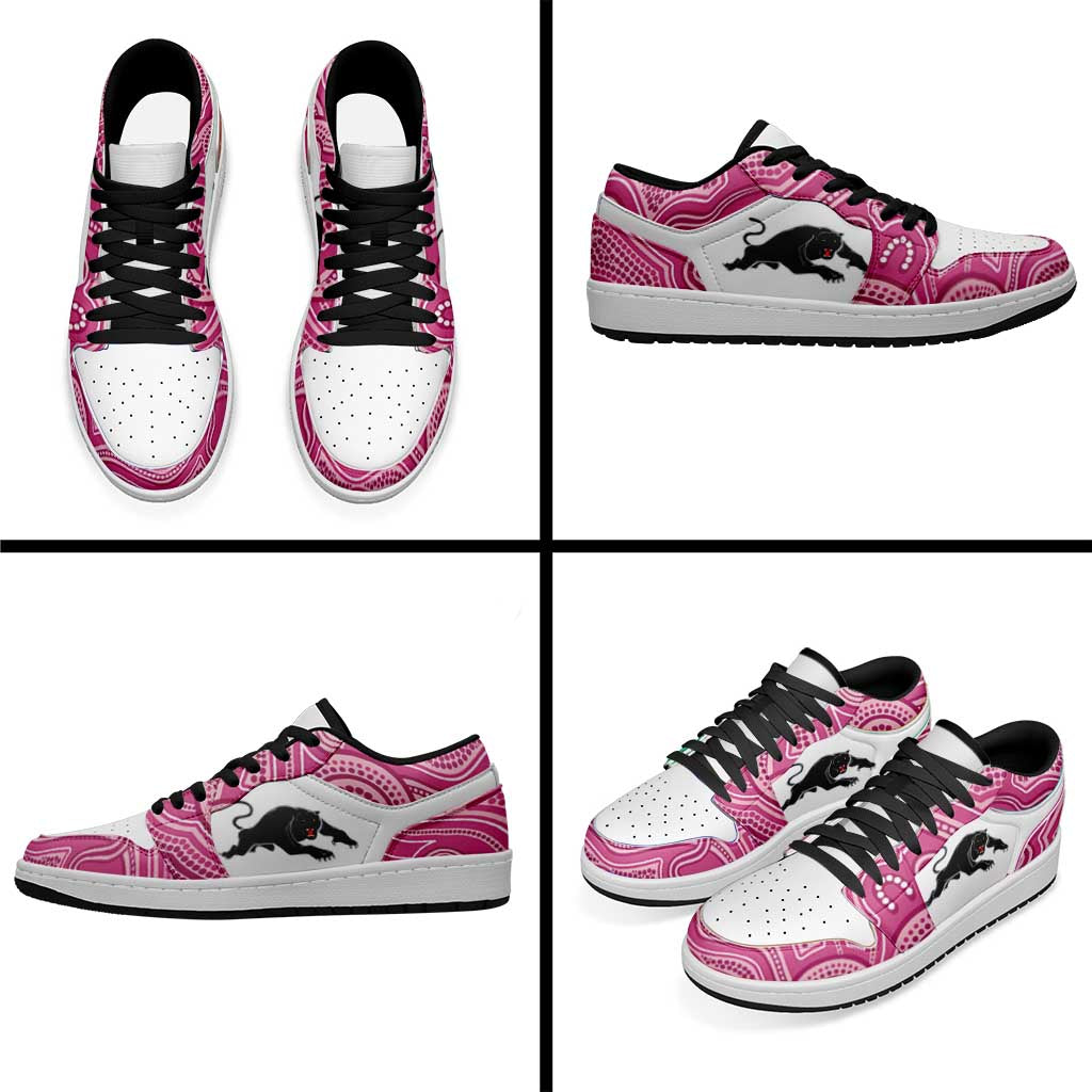 Panthers 2026 Rugby Low Sneakers Pink Aboriginal Art