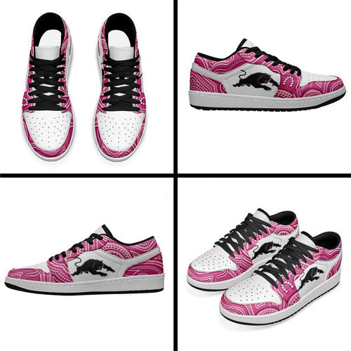 Panthers 2026 Rugby Low Sneakers Pink Aboriginal Art