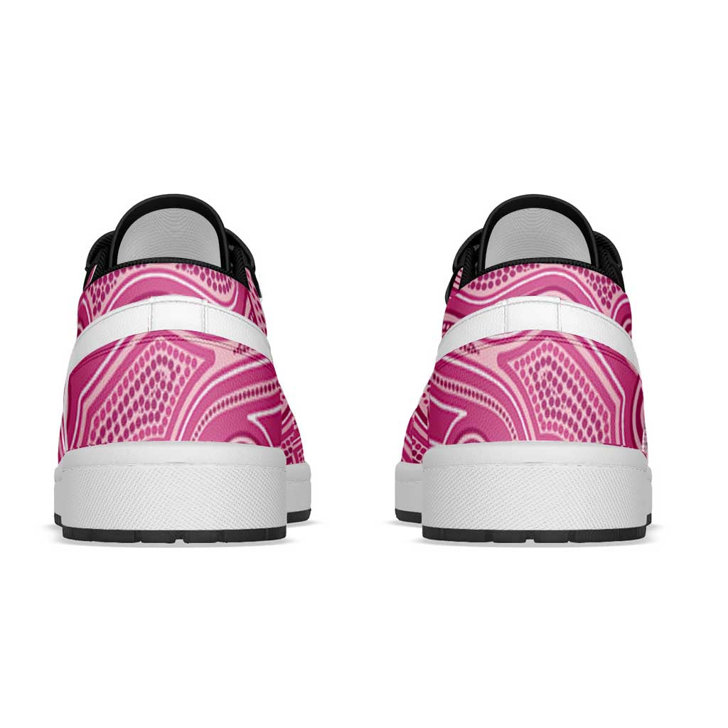 Panthers 2026 Rugby Low Sneakers Pink Aboriginal Art