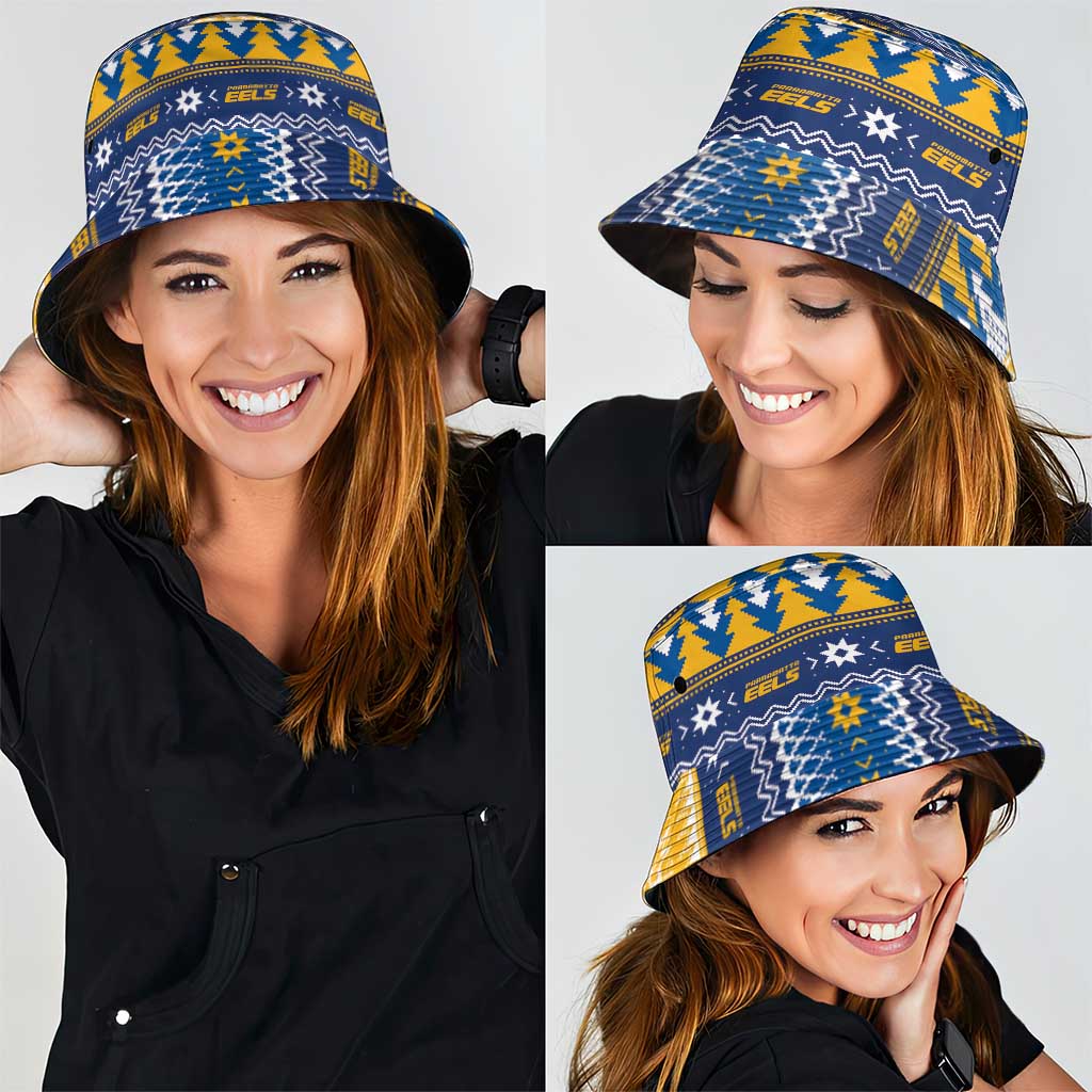 Parramatta Angry Eels Bucket Hat Christmas Rugby League Spirit - Aussie Hoodie