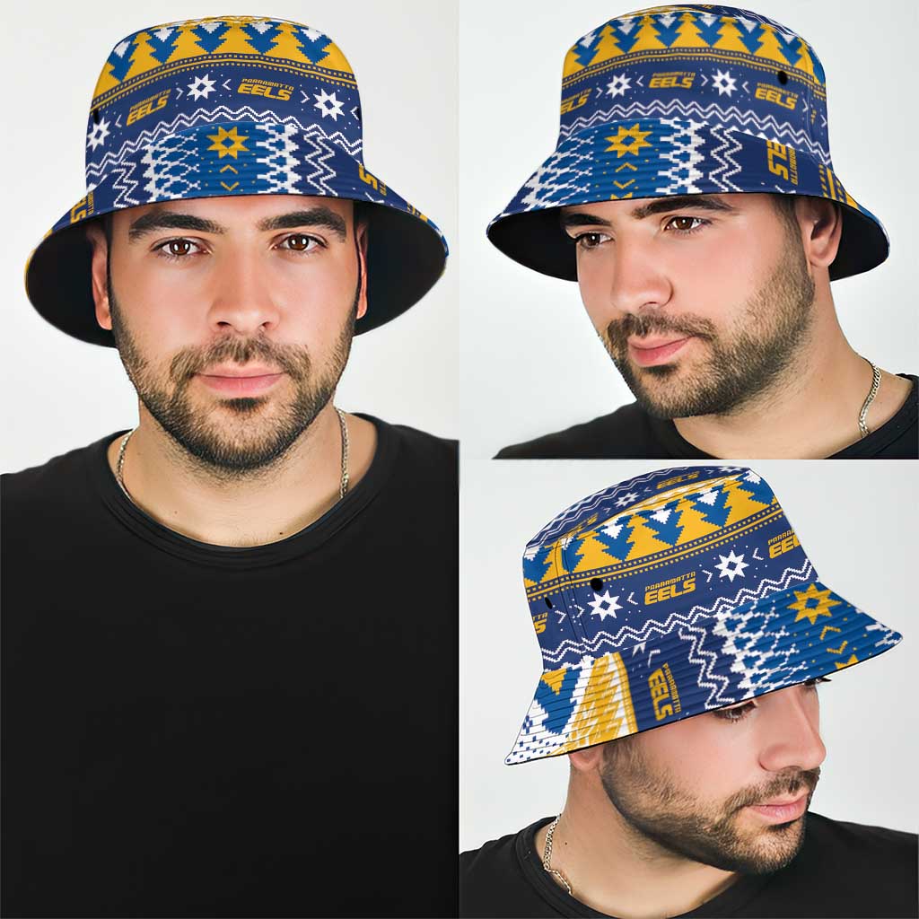 Parramatta Angry Eels Bucket Hat Christmas Rugby League Spirit - Aussie Hoodie