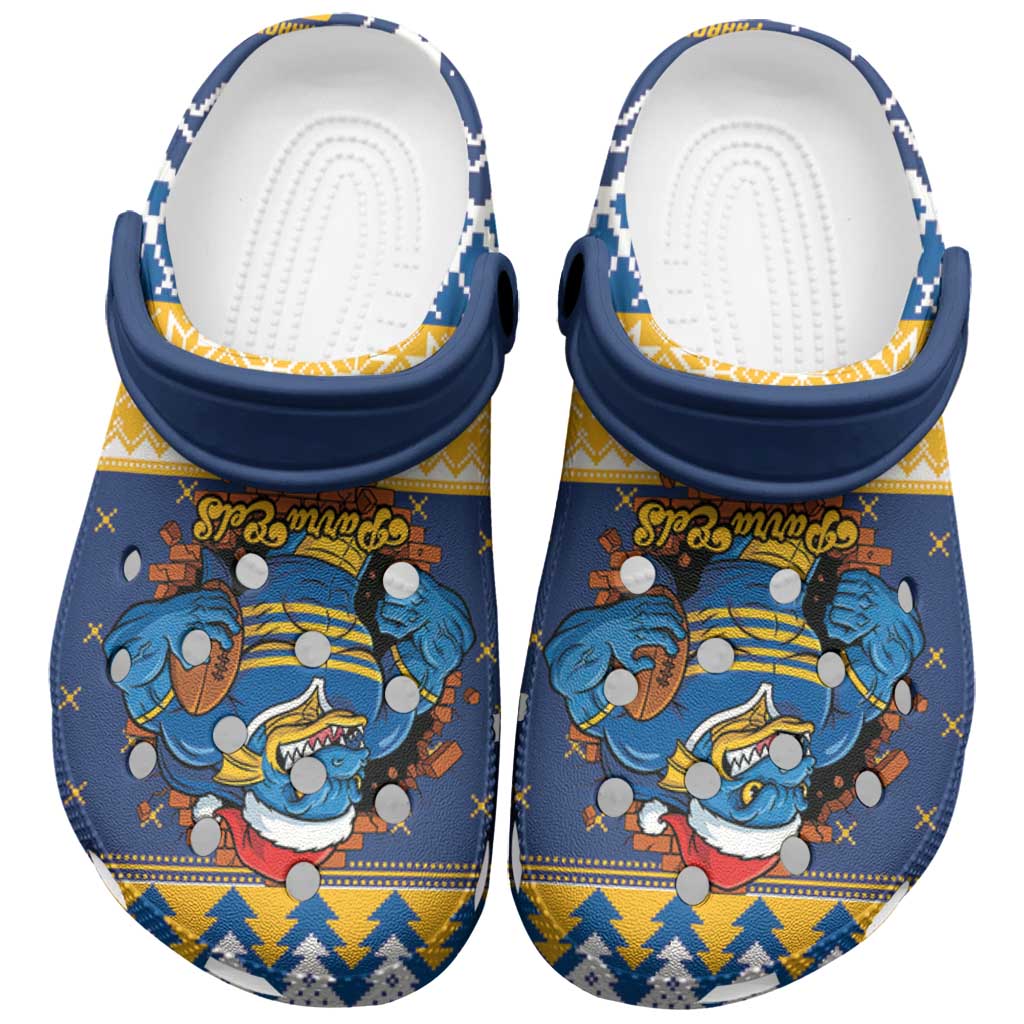 Parramatta Angry Eels Clogs Shoes Christmas Rugby League Spirit - Aussie Hoodie