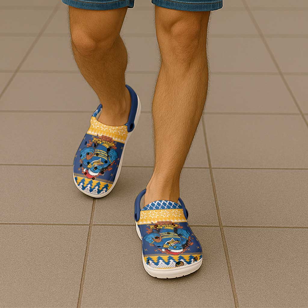 Parramatta Angry Eels Clogs Shoes Christmas Rugby League Spirit - Aussie Hoodie