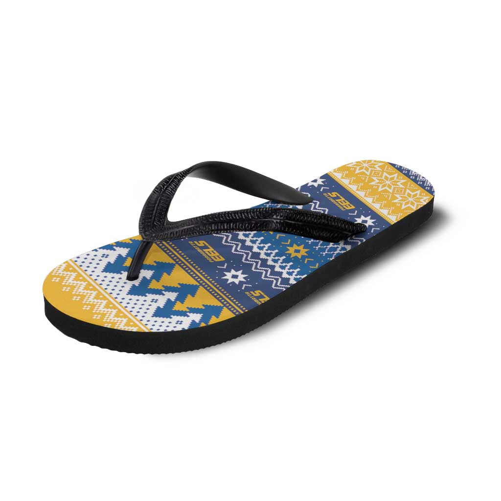 Parramatta Angry Eels Flip Flops Christmas Rugby League Spirit - Aussie Hoodie