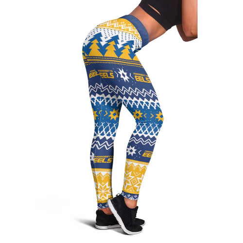 Parramatta Angry Eels Leggings Christmas Rugby League Spirit - Aussie Hoodie