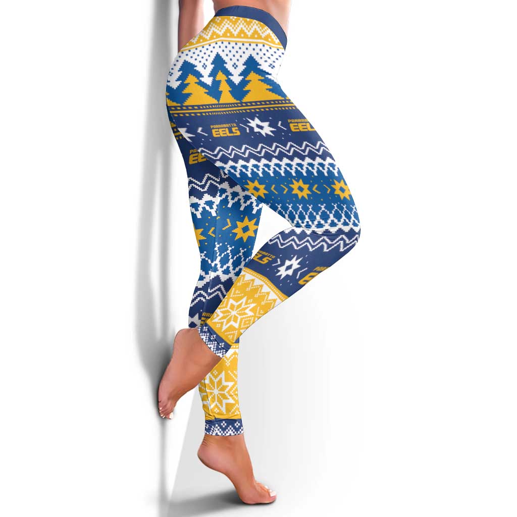 Parramatta Angry Eels Leggings Christmas Rugby League Spirit - Aussie Hoodie