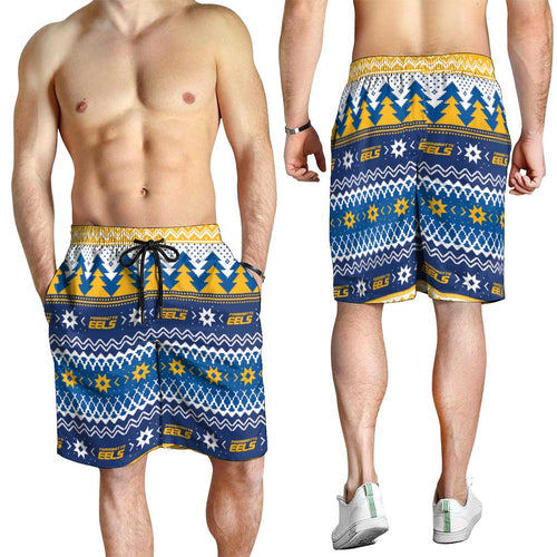 Parramatta Angry Eels Shorts for Men Christmas Rugby League Spirit - Aussie Hoodie