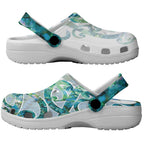 Paua Shell Maori Clogs Shoes Koru Kowhaiwhai