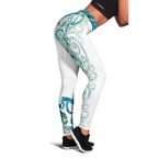 Paua Shell Maori Leggings Koru Kowhaiwhai
