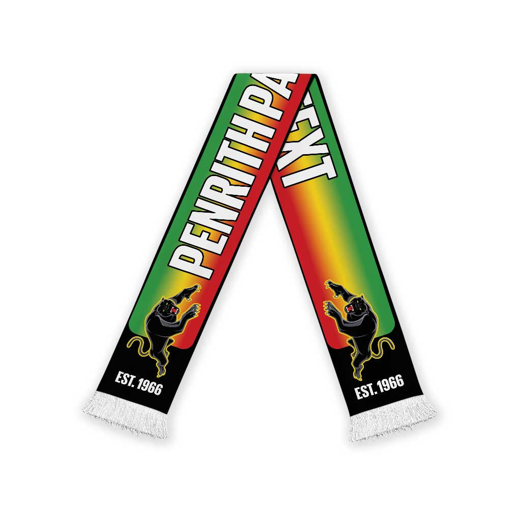 Penrith Panthers Rugby Personalised Ruffneck Scarf 2026 Go Champions Black Version