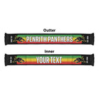 Penrith Panthers Rugby Personalised Ruffneck Scarf 2026 Go Champions Black Version