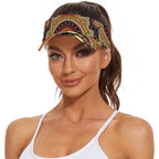 Personalised Australian Astrology Sun Visor Cap Aboriginal Dingo Zodiac Sign