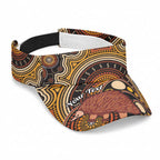 Personalised Australian Astrology Sun Visor Cap Aboriginal Echidna Zodiac Sign