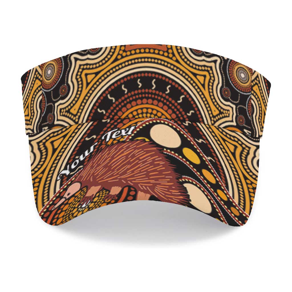 Personalised Australian Astrology Sun Visor Cap Aboriginal Echidna Zodiac Sign