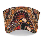 Personalised Australian Astrology Sun Visor Cap Aboriginal Emu Zodiac Sign