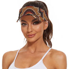 Personalised Australian Astrology Sun Visor Cap Aboriginal Emu Zodiac Sign