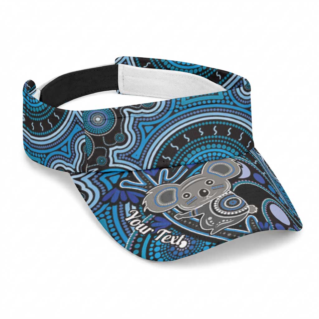 Personalised Australian Astrology Sun Visor Cap Aboriginal Koala Zodiac Sign