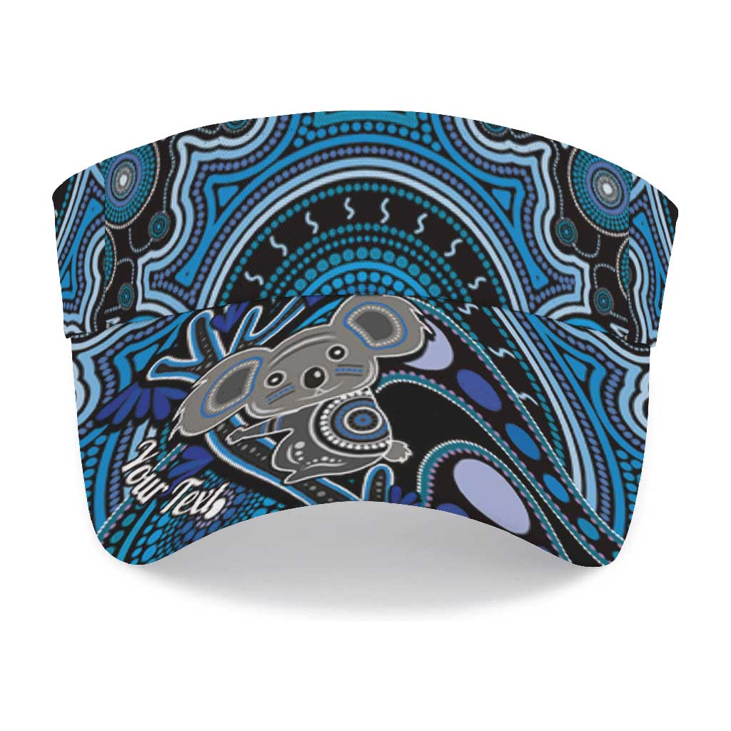 Personalised Australian Astrology Sun Visor Cap Aboriginal Koala Zodiac Sign