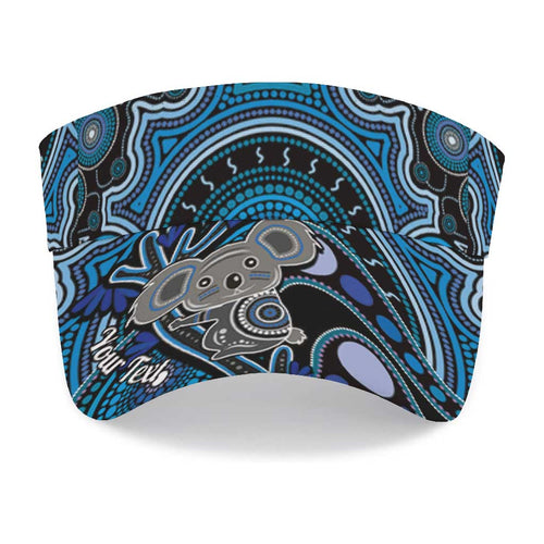 Personalised Australian Astrology Sun Visor Cap Aboriginal Koala Zodiac Sign