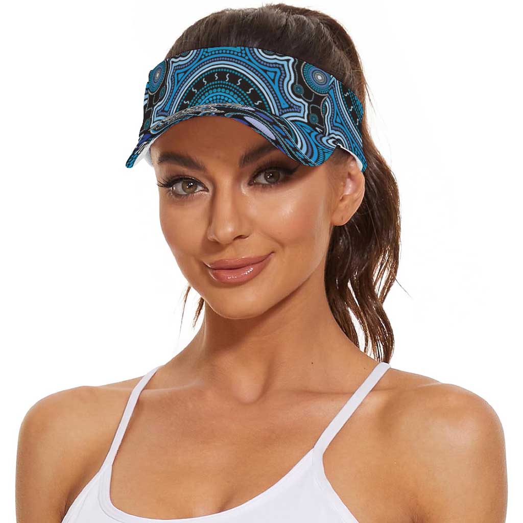 Personalised Australian Astrology Sun Visor Cap Aboriginal Koala Zodiac Sign